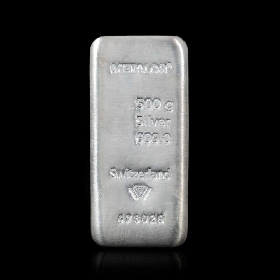 Metalor 500g Silver Bar