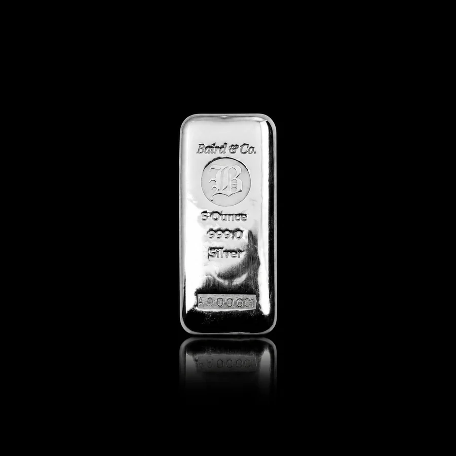 Baird and Co 5oz Silver Bar