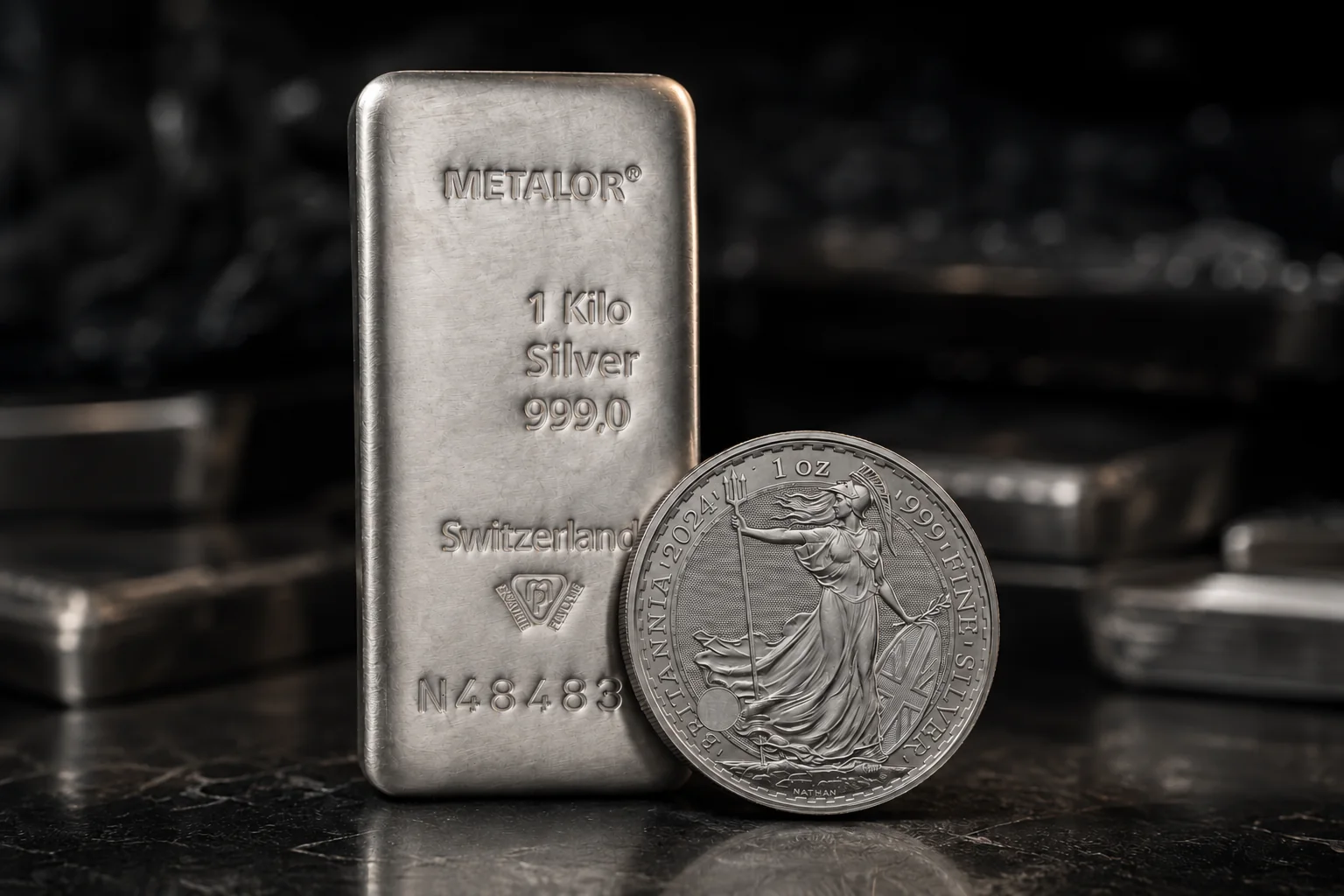 Knights Bullion gold and silver bars