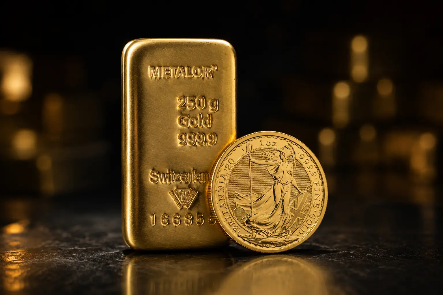 Knights Bullion gold and silver bars
