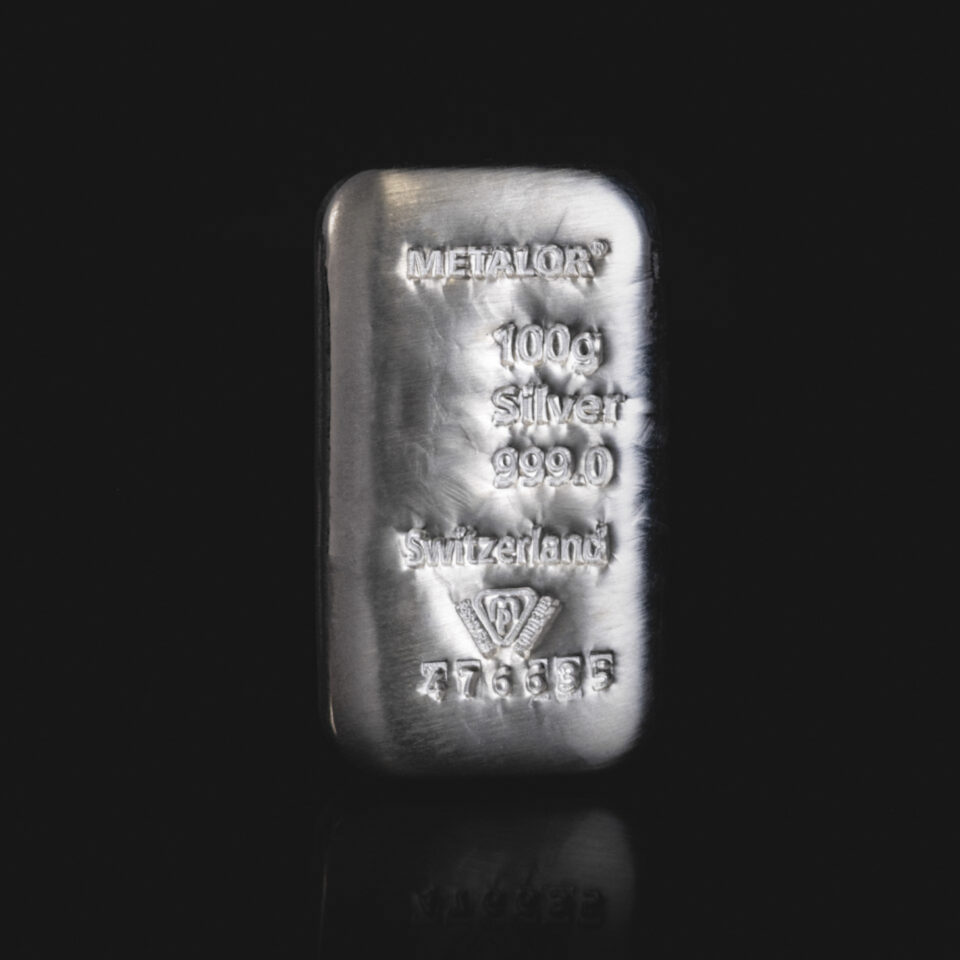 Metalor 100g Silver Bar